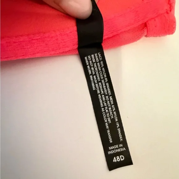 Torrid 48D Coral Pink Lace Front-Close Underwire Bra Plus Torrid - Picture 4 of 6